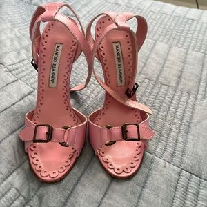 Manola Blahnik buckle sandals
